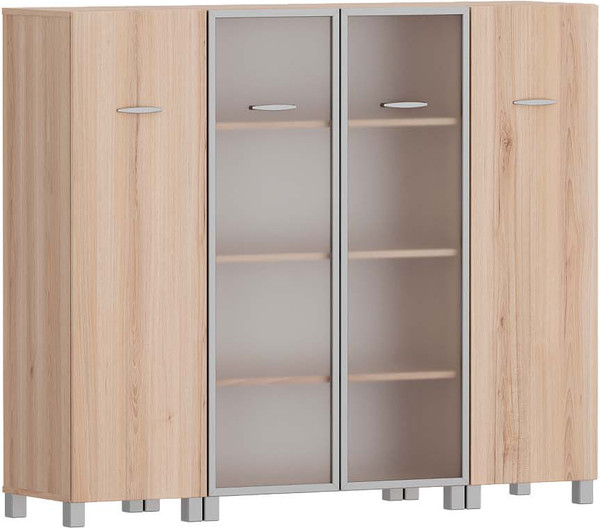 Комплект мебели для кабинета Речицадрев Конгресс-2 / Р319 (яблоня моди 156) - фото