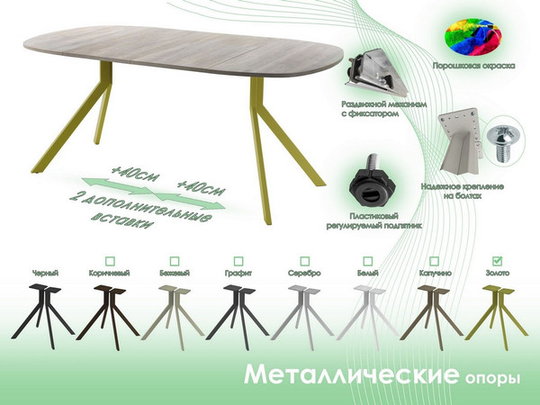Обеденный стол AMC Elite / Е18(800) D7