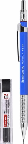 Механический карандаш Brauberg Metallic-X 05 / 181965 - фото