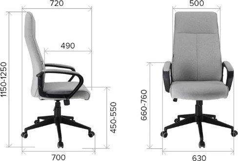 Кресло офисное Everprof Fred Light Grey Fabriс