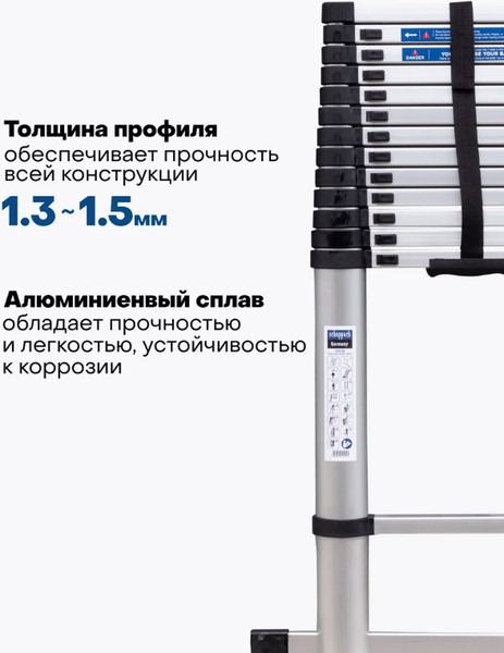 Телескопическая лестница Scheppach Sch-UP540