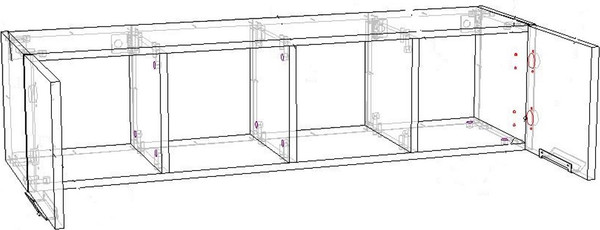 Полка Премиум Оливия навесная