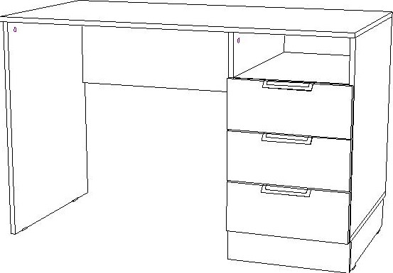 Письменный стол Премиум Амелия Оливия