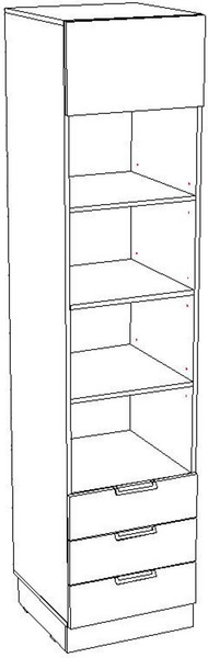 Стеллаж Премиум Оливия детская