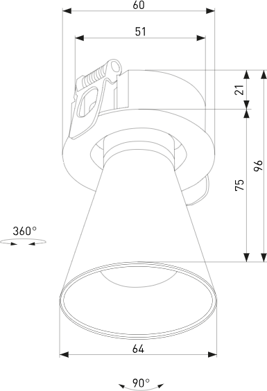 Точечный светильник Elektrostandard 25097/LED 8W 3000K