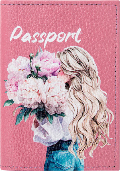 Обложка на паспорт Brauberg Девушка / 238868 - фото