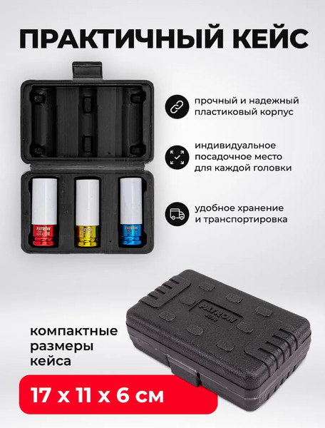 Набор головок слесарных Patron P-4032