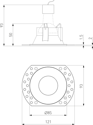 Точечный светильник Elektrostandard 25020/01