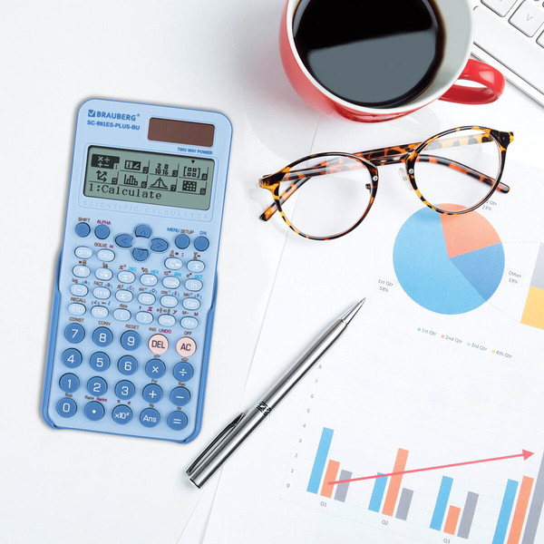 Калькулятор Brauberg SC-991ES-Plus-BU / 272653