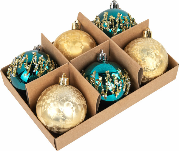 Набор шаров новогодних Золотая сказка 592178