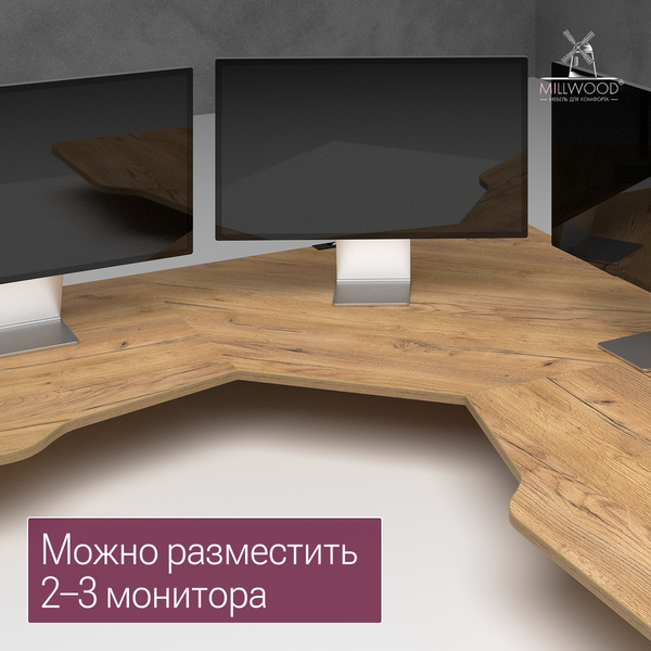 Компьютерный стол Millwood Турин угловой 150х180