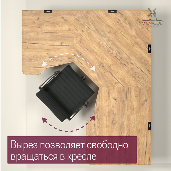 Компьютерный стол Millwood Турин угловой 150х180