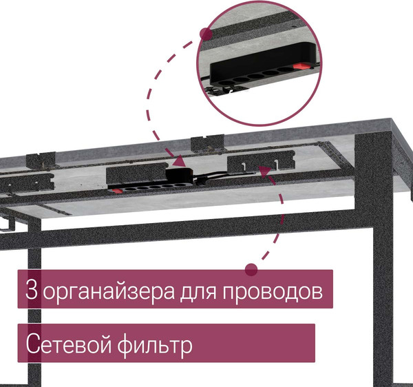 Компьютерный стол Millwood Каир Смарт 160х80