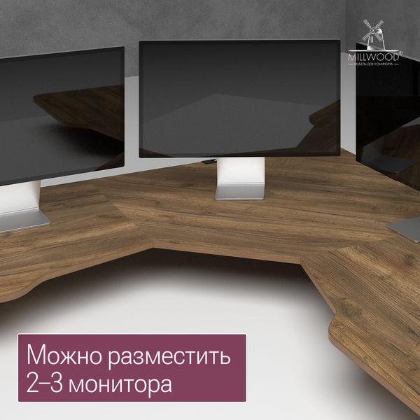 Компьютерный стол Millwood Турин угловой 150х180