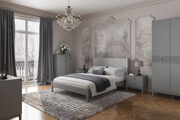 Двуспальная кровать Bravo Мебель Нортан 180х200