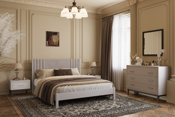 Двуспальная кровать Bravo Мебель Нортан 180х200