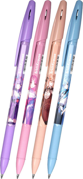 Набор шариковых ручек Erich Krause R-301 Stick&Grip Manga / 63912 - фото