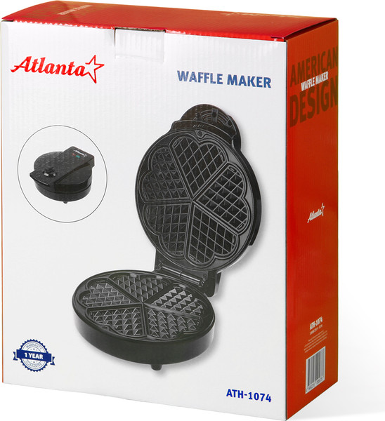 Вафельница Atlanta ATH-1074 (черный)