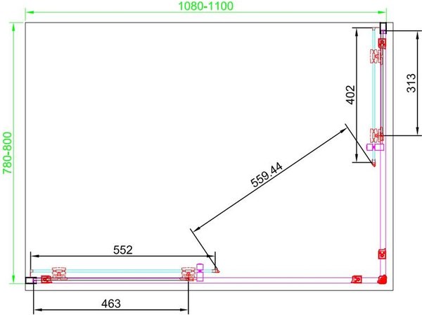 Душевой уголок Aquabath AB-04F-1180-2000