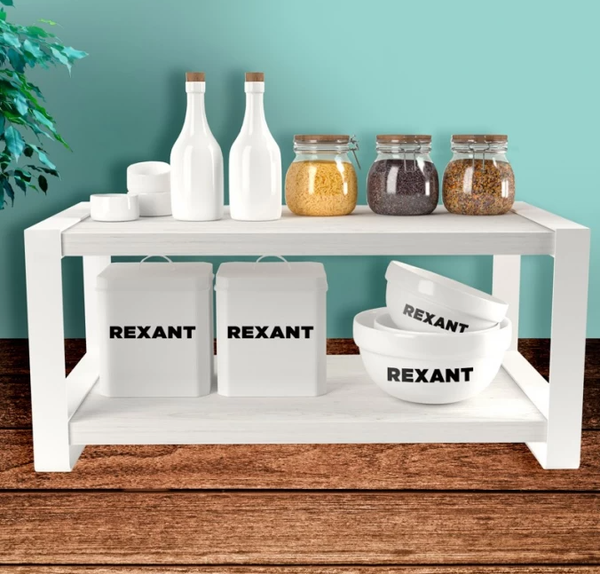 Подставка настольная для кухни Rexant Двухъярусная / 38-0676