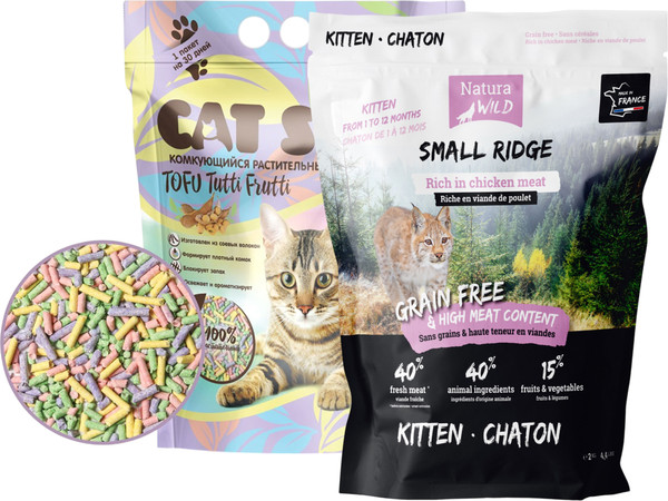 Сухой корм для кошек Natura Wild Sterilized с курицей - фото