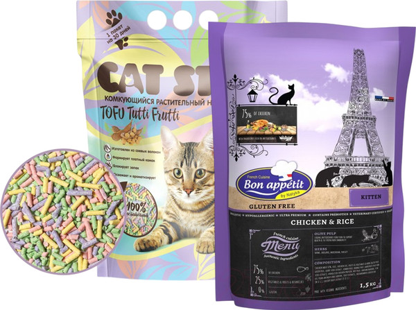 Сухой корм для кошек Bon Appetit Kitten с курицей - фото