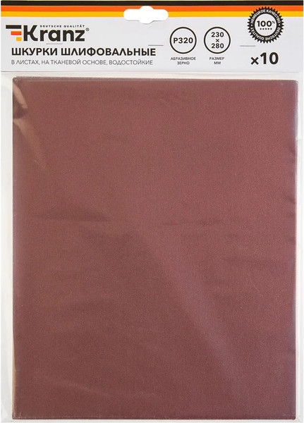 Набор шлифлистов Kranz KR-91-1309 - фото