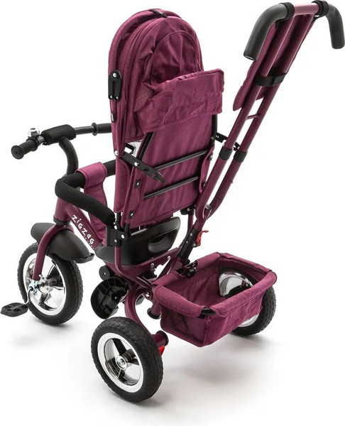 Трехколесный велосипед с ручкой ZigZag Classic 10/8 5588 / 33548