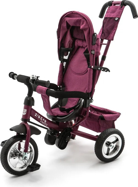 Трехколесный велосипед с ручкой ZigZag Classic 10/8 5588 / 33548