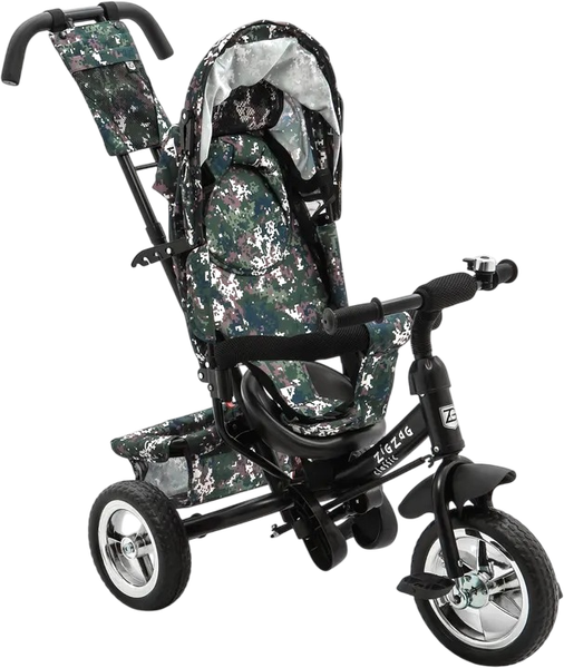 Трехколесный велосипед с ручкой ZigZag Classic 10/8 5588 / 33550 - фото