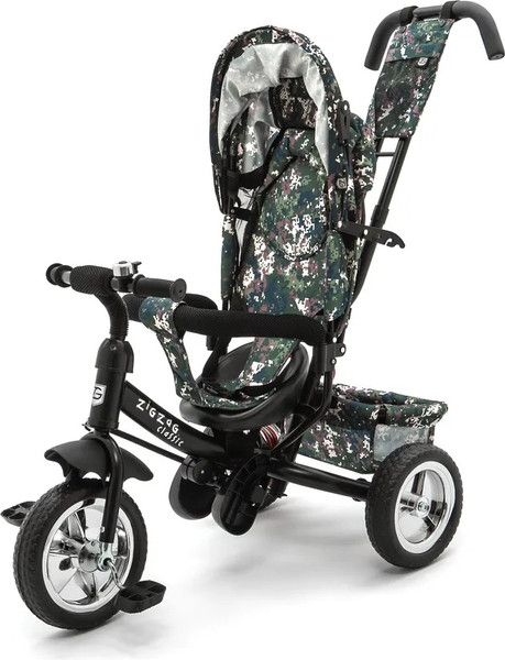 Трехколесный велосипед с ручкой ZigZag Classic 10/8 5588 / 33550