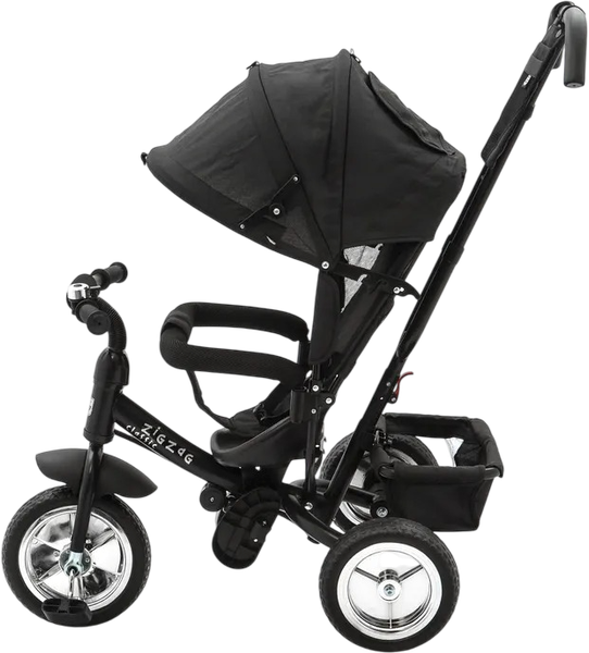 Трехколесный велосипед с ручкой ZigZag Classic 10/8 5588 / 33549 - фото