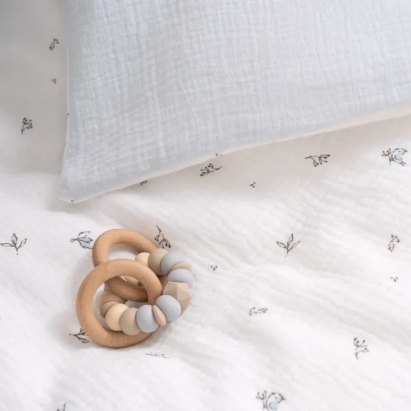 Комплект постельный для малышей Perina Muslin / КПБ3-М.1.23х2.9