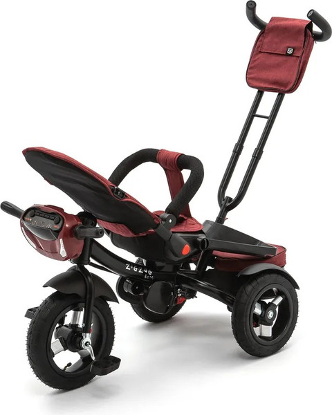 Трехколесный велосипед с ручкой ZigZag Lux 12/10 5099 / 33552