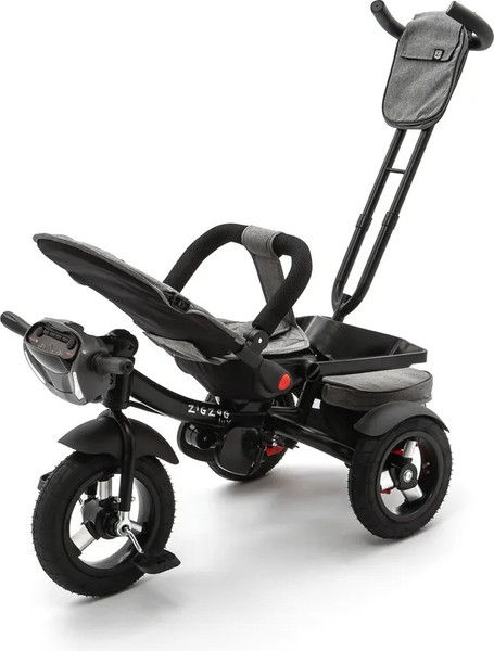 Трехколесный велосипед с ручкой ZigZag Lux 12/10 5099 / 33554