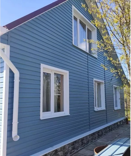 Сайдинг Альта-профиль Альта-Брус Премиум Серо-голубой 3000х250мм