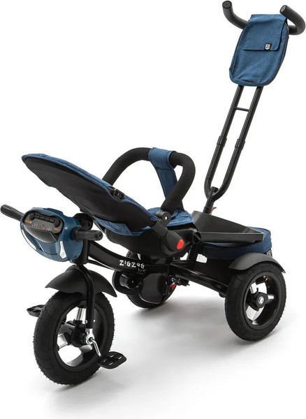 Трехколесный велосипед с ручкой ZigZag Lux 12/10 5099 / 33553