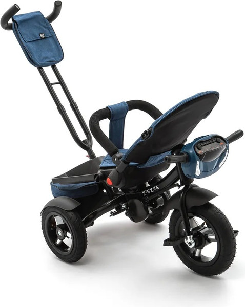 Трехколесный велосипед с ручкой ZigZag Lux 12/10 5099 / 33553