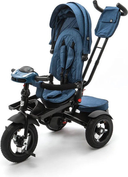 Трехколесный велосипед с ручкой ZigZag Lux 12/10 5099 / 33553