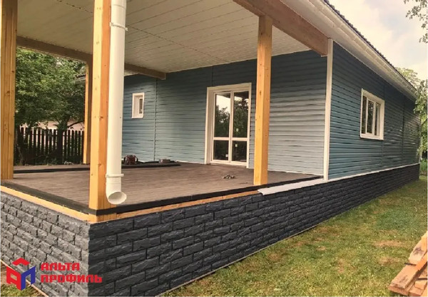 Сайдинг Альта-профиль Фагот ЭКО Графит