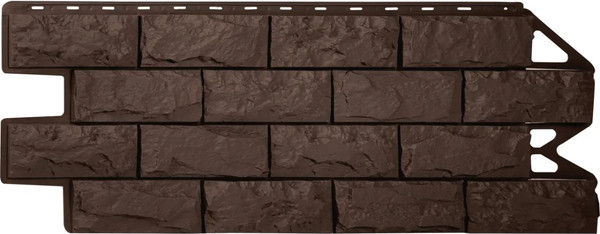 Сайдинг Альта-профиль Фагот ЭКО Коричневый - фото