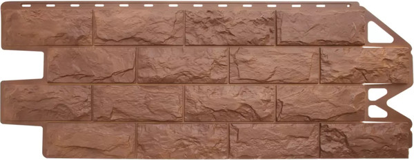 Сайдинг Альта-профиль Фагот ЭКО Терракотовый - фото