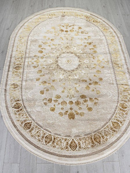 Коврик Arda Zarina A123B-OVAL-CREAM-GOLD FDY