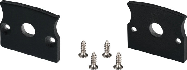 Заглушка для профиля Arlight СEIL-S14-SHADOW FLAT BLACK с отверстием / 040781 - фото