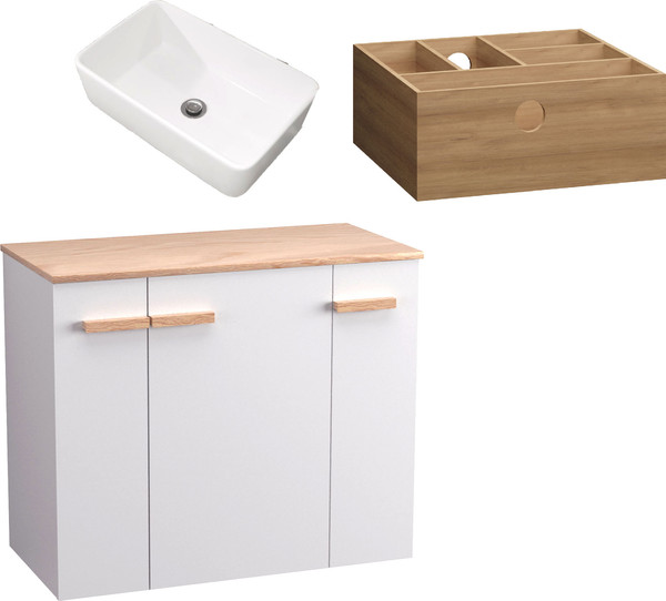 Тумба с умывальником Lauter Adri 79 + 21674A - фото