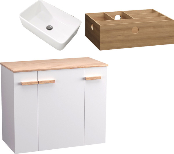 Тумба с умывальником Lauter Adri 79 + 21674A - фото