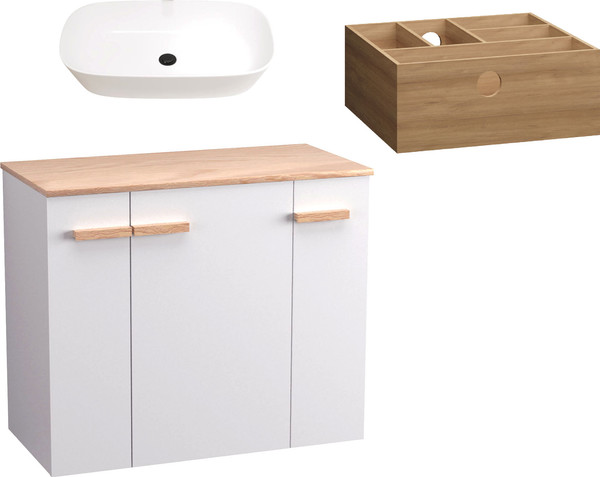 Тумба с умывальником Lauter Adri 79 + 21393-70 - фото