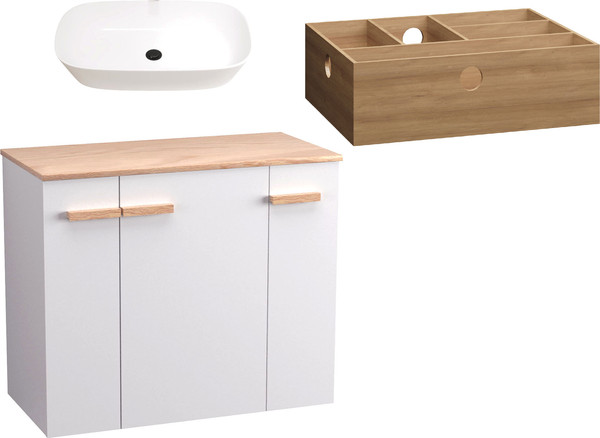 Тумба с умывальником Lauter Adri 79 + 21393-70 - фото