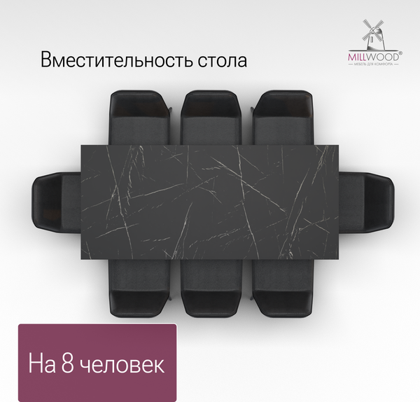 Обеденный стол Millwood Сеул 180х80