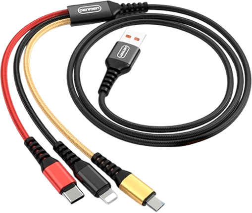 Кабель Denmen D02E 3в1 - фото